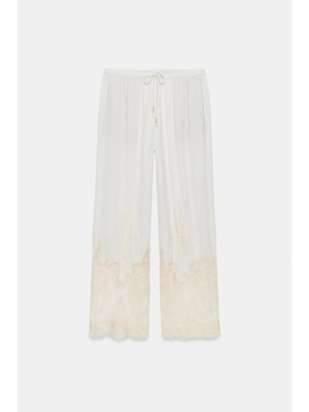 ZARA ZW COLLECTION LACE PAJAMA PANTS